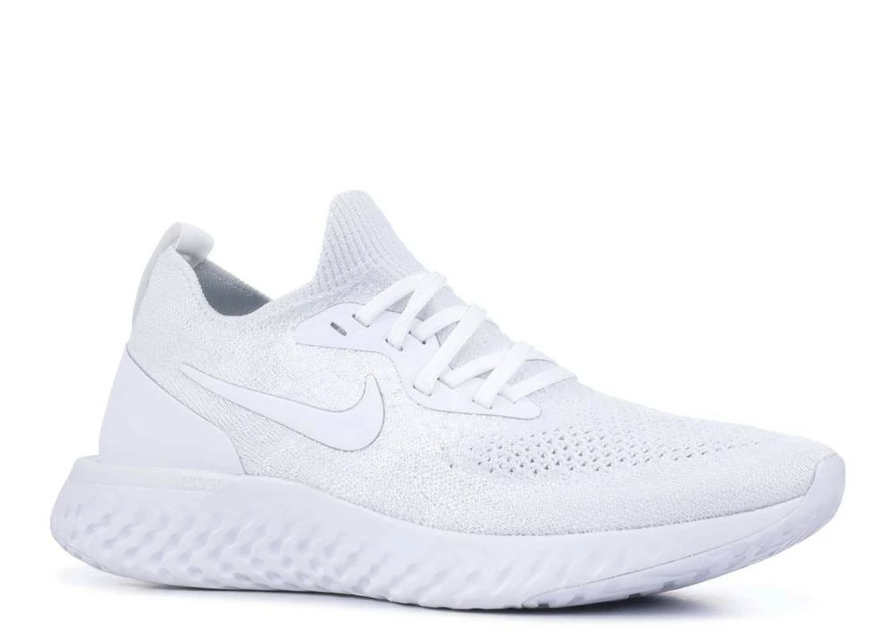 Nike Wmns Epic React Flyknit Triple White Platinum True Pure AQ0070-102