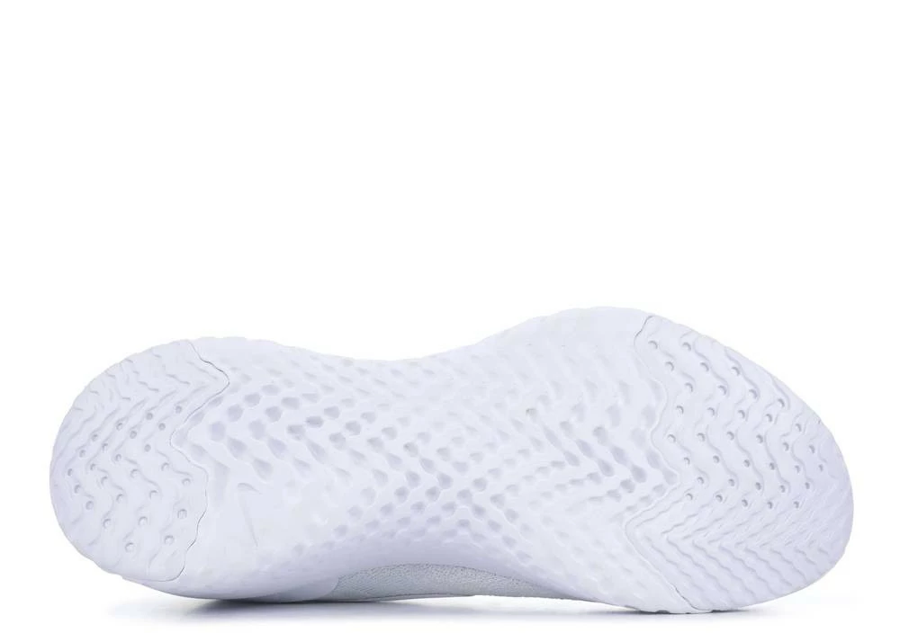 Nike Wmns Epic React Flyknit Triple White Platinum True Pure AQ0070-102 - Image 3