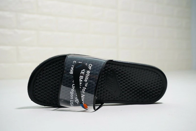 OFF White X Nike Benassi Slide JDI Print Black 312618-011 - Image 3