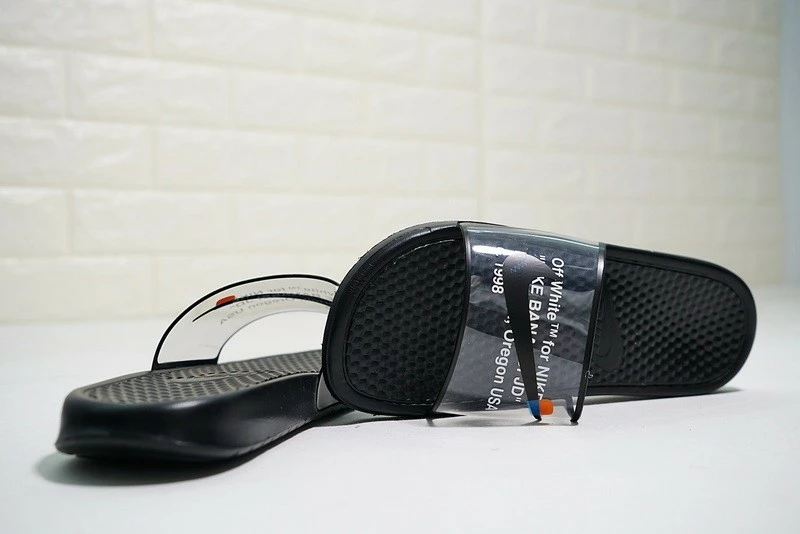 OFF White X Nike Benassi Slide JDI Print Black 312618-011 - Image 5
